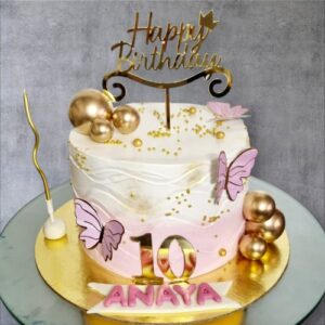 Butterfly Theme Bday Cake for her