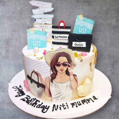 Make Up Lover Theme Cake