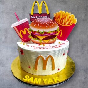 Mcdonals Lover Theme Cake