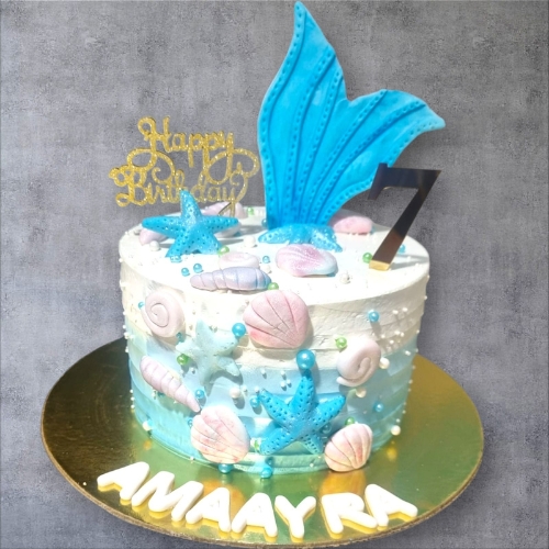 Mermaid Theme Cake