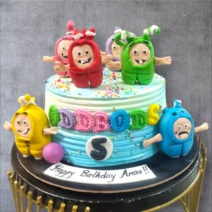 Oddbods Theme Cake