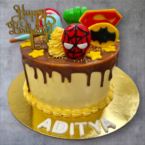 Avengers Theme Cake 3
